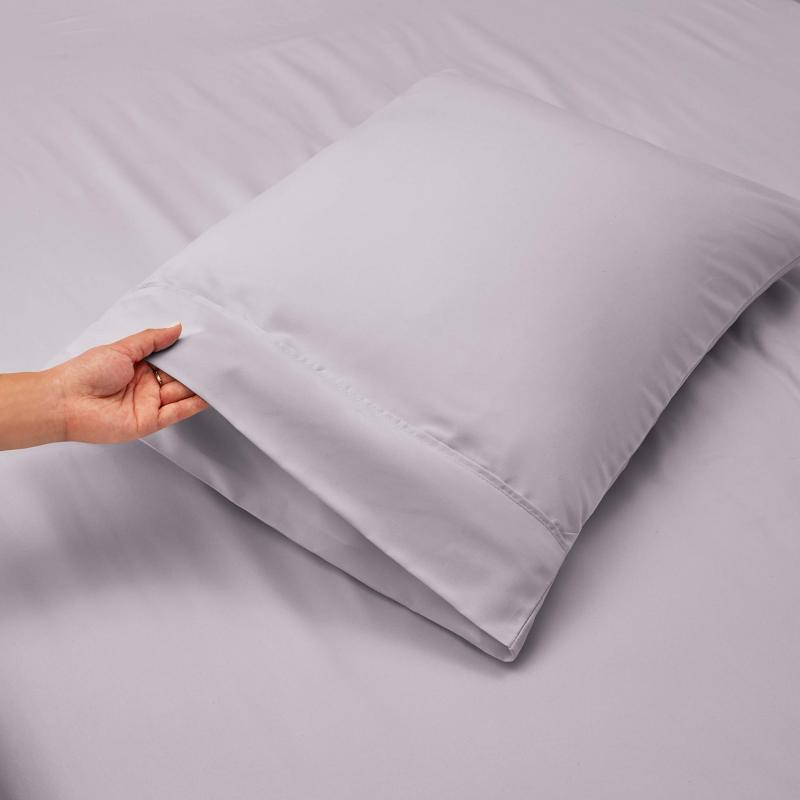 1Extra Deep Pocket King Size Sheets Sets - Fits Mattress 18-24 Inches Deep - Extra Deep Pocket Sheets - 6 Piece King Size Sheets - King Sheets Deep Pocket - Grey Sheets