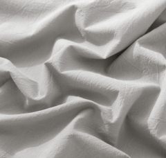 1   MooMee Bedding Sheet Set 100% Washed Cotton Linen Like Textured Breathable Durable Soft Comfy (Dark Grey, King)