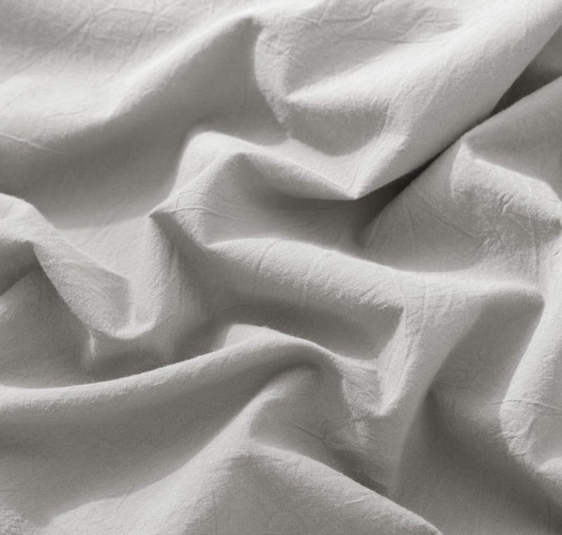 1   MooMee Bedding Sheet Set 100% Washed Cotton Linen Like Textured Breathable Durable Soft Comfy (Dark Grey, King)