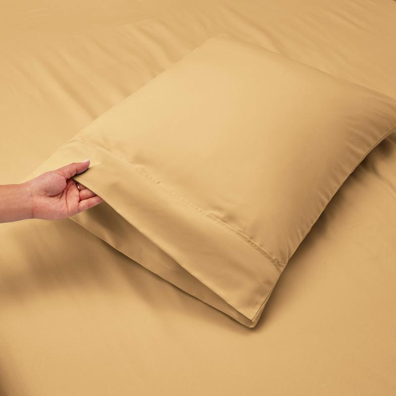 1Extra Deep Pocket King Size Sheets Sets - Fits Mattress 18-24 Inches Deep - Extra Deep Pocket Sheets - 6 Piece King Size Sheets - King Sheets Deep Pocket - Grey Sheets