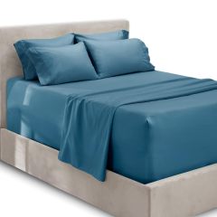 1Extra Deep Pocket King Size Sheets Sets - Fits Mattress 18-24 Inches Deep - Extra Deep Pocket Sheets - 6 Piece King Size Sheets - King Sheets Deep Pocket - Grey Sheets