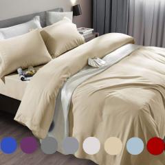 Bed Sheet Set Super Soft Microfiber 1800 Thread Count Luxury Egyptian Sheets Fit 18-24 Inch Deep Pocket Mattress Wrinkle-6 Piece (Dark Grey, Queen)