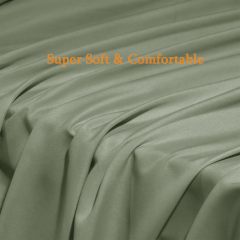Bed Sheet Set Super Soft Microfiber 1800 Thread Count Luxury Egyptian Sheets Fit 18-24 Inch Deep Pocket Mattress Wrinkle-6 Piece (Dark Grey, Queen)