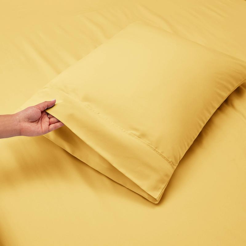 1Extra Deep Pocket King Size Sheets Sets - Fits Mattress 18-24 Inches Deep - Extra Deep Pocket Sheets - 6 Piece King Size Sheets - King Sheets Deep Pocket - Grey Sheets