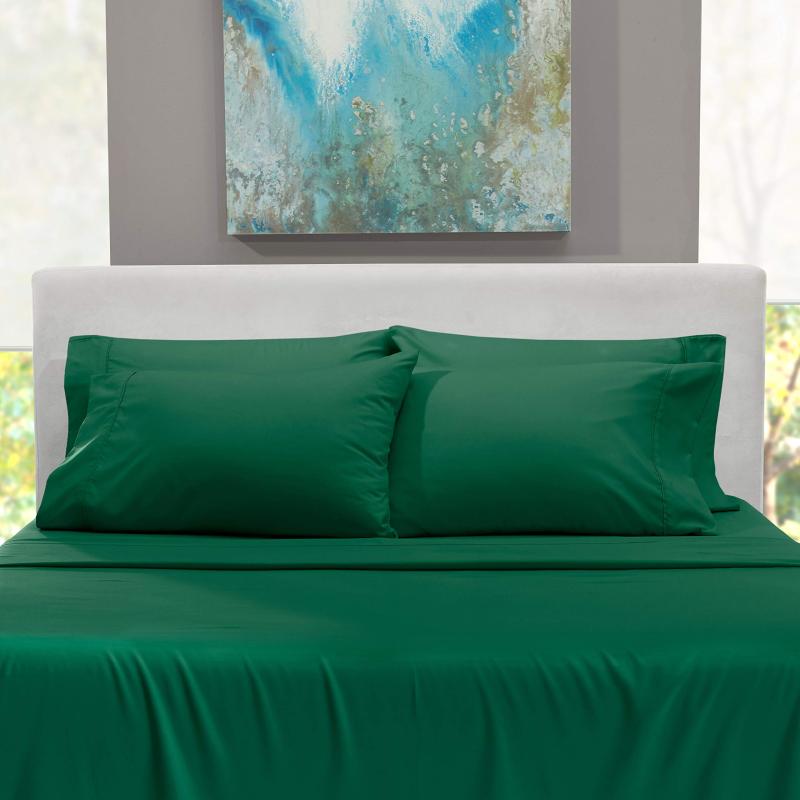 1Extra Deep Pocket King Size Sheets Sets - Fits Mattress 18-24 Inches Deep - Extra Deep Pocket Sheets - 6 Piece King Size Sheets - King Sheets Deep Pocket - Grey Sheets