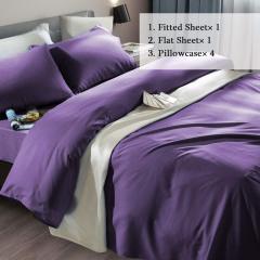 Bed Sheet Set Super Soft Microfiber 1800 Thread Count Luxury Egyptian Sheets Fit 18-24 Inch Deep Pocket Mattress Wrinkle-6 Piece (Dark Grey, Queen)
