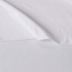 Cotton Jersey 4-Piece Bed Sheet Set, Queen, White, Solid