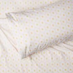 Soft Microfiber 4-Piece Bed Sheet Set with Elastic Side Pockets, Full, Black Grid, Geometric