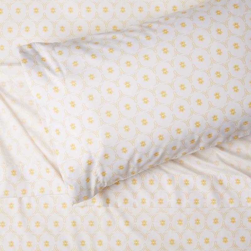 Soft Microfiber 4-Piece Bed Sheet Set with Elastic Side Pockets, Full, Black Grid, Geometric
