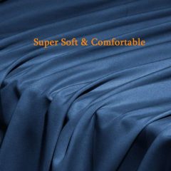 Bed Sheet Set Super Soft Microfiber 1800 Thread Count Luxury Egyptian Sheets Fit 18-24 Inch Deep Pocket Mattress Wrinkle-6 Piece (Dark Grey, Queen)