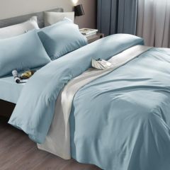 Bed Sheet Set Super Soft Microfiber 1800 Thread Count Luxury Egyptian Sheets Fit 18-24 Inch Deep Pocket Mattress Wrinkle-6 Piece (Dark Grey, Queen)