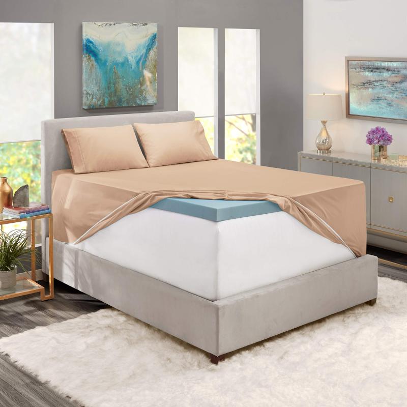 1Extra Deep Pocket King Size Sheets Sets - Fits Mattress 18-24 Inches Deep - Extra Deep Pocket Sheets - 6 Piece King Size Sheets - King Sheets Deep Pocket - Grey Sheets