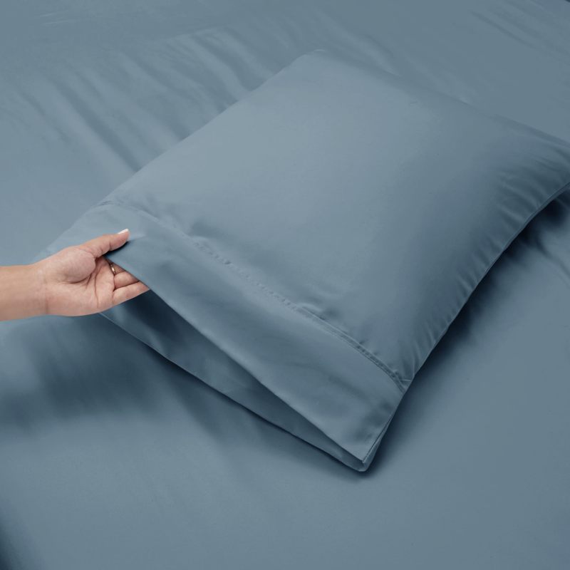 1Extra Deep Pocket King Size Sheets Sets - Fits Mattress 18-24 Inches Deep - Extra Deep Pocket Sheets - 6 Piece King Size Sheets - King Sheets Deep Pocket - Grey Sheets