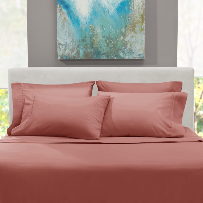 1Extra Deep Pocket King Size Sheets Sets - Fits Mattress 18-24 Inches Deep - Extra Deep Pocket Sheets - 6 Piece King Size Sheets - King Sheets Deep Pocket - Grey Sheets