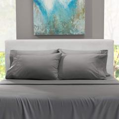 1Extra Deep Pocket King Size Sheets Sets - Fits Mattress 18-24 Inches Deep - Extra Deep Pocket Sheets - 6 Piece King Size Sheets - King Sheets Deep Pocket - Grey Sheets