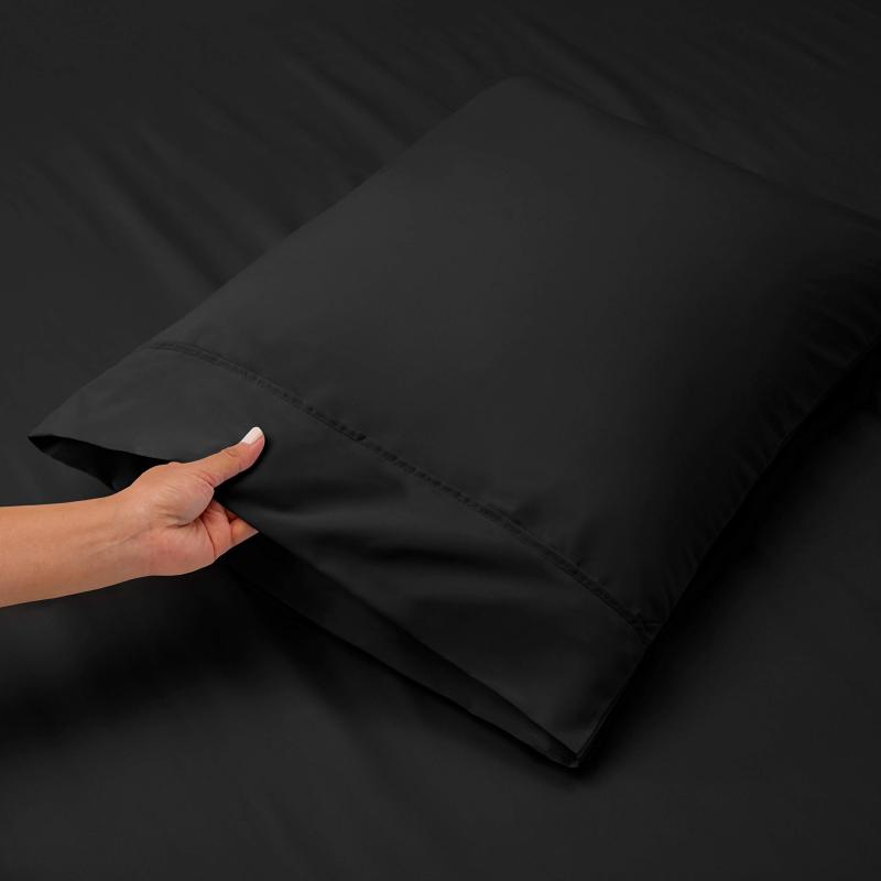 1Extra Deep Pocket King Size Sheets Sets - Fits Mattress 18-24 Inches Deep - Extra Deep Pocket Sheets - 6 Piece King Size Sheets - King Sheets Deep Pocket - Grey Sheets