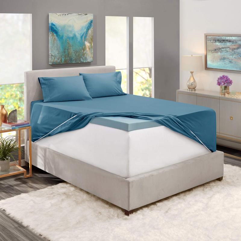 1Extra Deep Pocket King Size Sheets Sets - Fits Mattress 18-24 Inches Deep - Extra Deep Pocket Sheets - 6 Piece King Size Sheets - King Sheets Deep Pocket - Grey Sheets