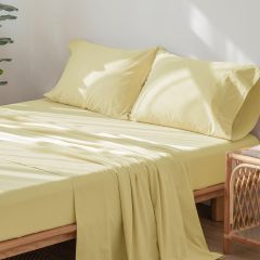 1   MooMee Bedding Sheet Set 100% Washed Cotton Linen Like Textured Breathable Durable Soft Comfy (Dark Grey, King)