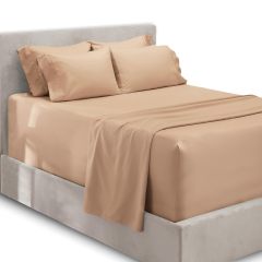 1Extra Deep Pocket King Size Sheets Sets - Fits Mattress 18-24 Inches Deep - Extra Deep Pocket Sheets - 6 Piece King Size Sheets - King Sheets Deep Pocket - Grey Sheets
