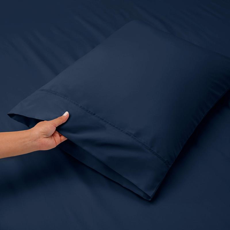 1Extra Deep Pocket King Size Sheets Sets - Fits Mattress 18-24 Inches Deep - Extra Deep Pocket Sheets - 6 Piece King Size Sheets - King Sheets Deep Pocket - Grey Sheets