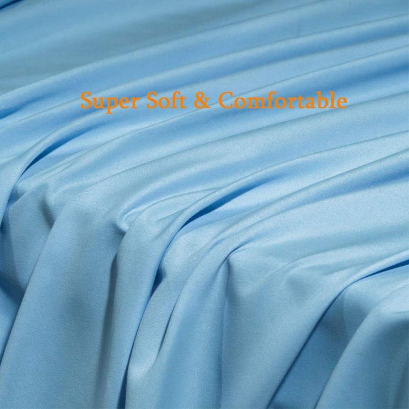 Bed Sheet Set Super Soft Microfiber 1800 Thread Count Luxury Egyptian Sheets Fit 18-24 Inch Deep Pocket Mattress Wrinkle-6 Piece (Dark Grey, Queen)