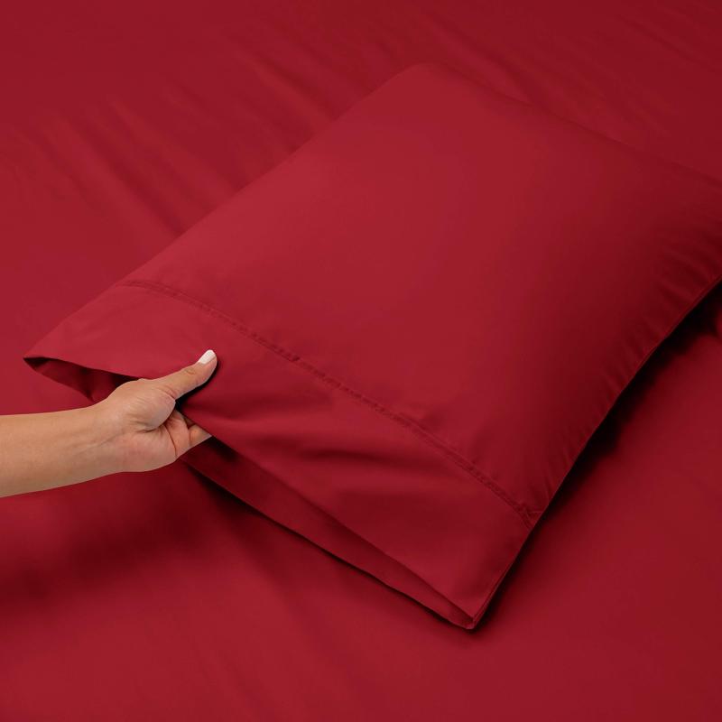 1Extra Deep Pocket King Size Sheets Sets - Fits Mattress 18-24 Inches Deep - Extra Deep Pocket Sheets - 6 Piece King Size Sheets - King Sheets Deep Pocket - Grey Sheets