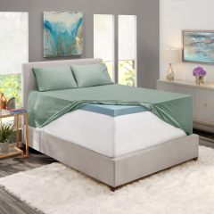 1Extra Deep Pocket King Size Sheets Sets - Fits Mattress 18-24 Inches Deep - Extra Deep Pocket Sheets - 6 Piece King Size Sheets - King Sheets Deep Pocket - Grey Sheets