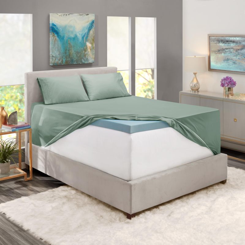 1Extra Deep Pocket King Size Sheets Sets - Fits Mattress 18-24 Inches Deep - Extra Deep Pocket Sheets - 6 Piece King Size Sheets - King Sheets Deep Pocket - Grey Sheets