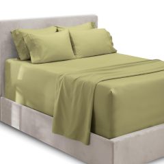 1Extra Deep Pocket King Size Sheets Sets - Fits Mattress 18-24 Inches Deep - Extra Deep Pocket Sheets - 6 Piece King Size Sheets - King Sheets Deep Pocket - Grey Sheets