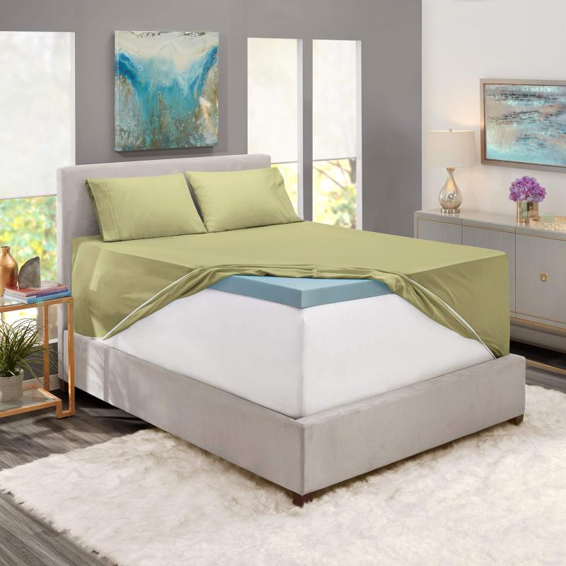 1Extra Deep Pocket King Size Sheets Sets - Fits Mattress 18-24 Inches Deep - Extra Deep Pocket Sheets - 6 Piece King Size Sheets - King Sheets Deep Pocket - Grey Sheets