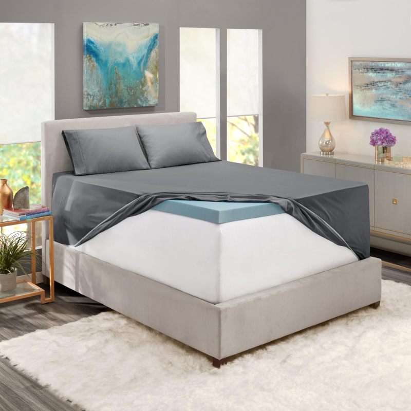 改Hearth &amp; Harbor Extra Deep Pocket King Size Sheets Sets - Fits Mattress 18-24 Inches Deep - Extra Deep Pocket Sheets - 6 Piece King Size Sheets - King Sheets Deep Pocket - Grey Sheets