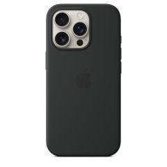 1Apple iPhone 16 Pro Silicone Case with MagSafe and Camera Control - Black ​​​​​​​