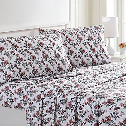 1    Modern Threads Silky Soft Microfiber and Wrinkle Free Sheets - Luxurious Microfiber Bed Sheets Includes Flat Sheet, Fitted Sheet with Deep Pockets, & Pillowcases Ivory, Full