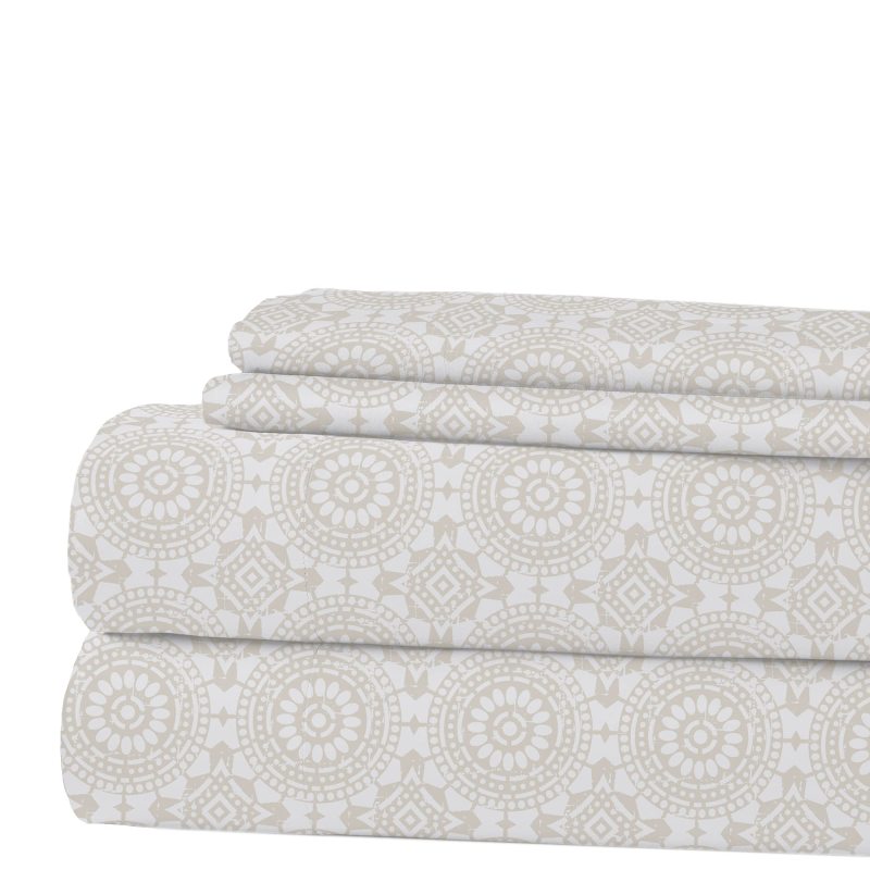 改Modern Threads Silky Soft Microfiber and Wrinkle Free Sheets - Luxurious Microfiber Bed Sheets Includes Flat Sheet, Fitted Sheet with Deep Pockets, &amp; Pillowcases Ivory, Full