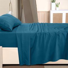 Queen Bed Sheets Set - 4 Piece Bedding - Brushed Microfiber - Shrinkage and Fade Resistant - Easy Care (Queen, Grey)