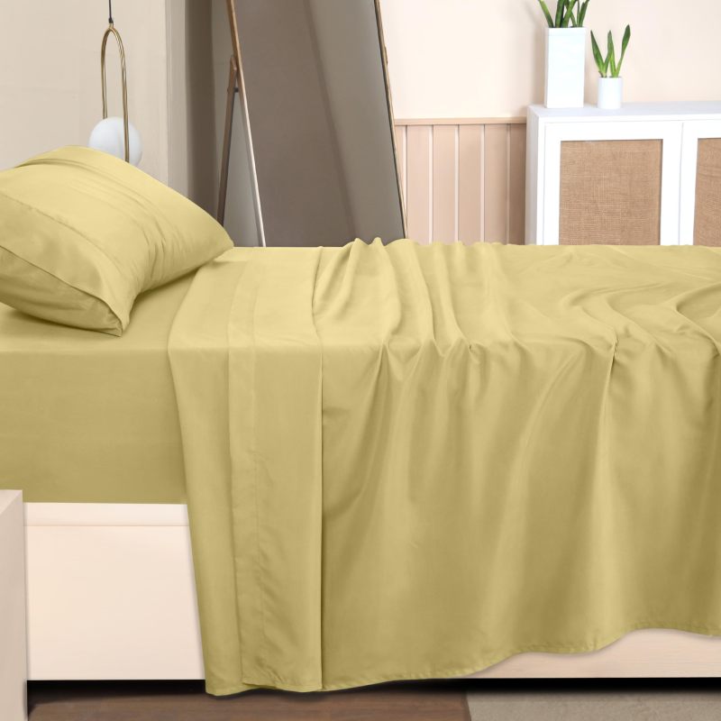Queen Bed Sheets Set - 4 Piece Bedding - Brushed Microfiber - Shrinkage and Fade Resistant - Easy Care (Queen, Grey)