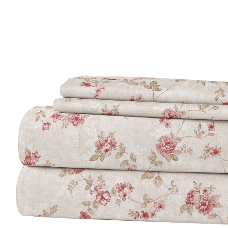 1    Modern Threads Silky Soft Microfiber and Wrinkle Free Sheets - Luxurious Microfiber Bed Sheets Includes Flat Sheet, Fitted Sheet with Deep Pockets, & Pillowcases Ivory, Full