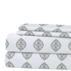1    Modern Threads Silky Soft Microfiber and Wrinkle Free Sheets - Luxurious Microfiber Bed Sheets Includes Flat Sheet, Fitted Sheet with Deep Pockets, & Pillowcases Ivory, Full