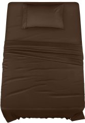 Queen Bed Sheets Set - 4 Piece Bedding - Brushed Microfiber - Shrinkage and Fade Resistant - Easy Care (Queen, Grey)