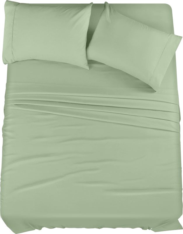 改Utopia Bedding Queen Bed Sheets Set - 4 Piece Bedding - Brushed Microfiber - Shrinkage and Fade Resistant - Easy Care (Queen, Grey)