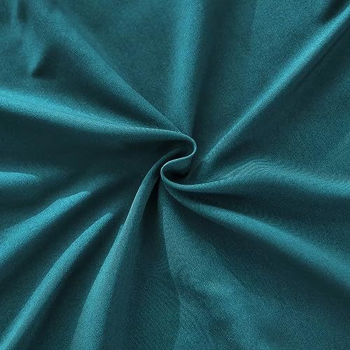 1    Baby Blue Full Size Bed Sheet Sets-Deep Pocket Fitted Sheet & Pillowcase Sets-4 Piece Soft Cooling Microfiber Bedsheets for Double Bed