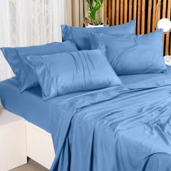 Queen Bed Sheets Set - 4 Piece Bedding - Brushed Microfiber - Shrinkage and Fade Resistant - Easy Care (Queen, Grey)