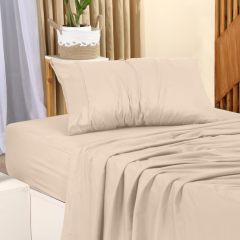 Queen Bed Sheets Set - 4 Piece Bedding - Brushed Microfiber - Shrinkage and Fade Resistant - Easy Care (Queen, Grey)