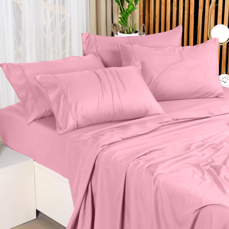 Queen Bed Sheets Set - 4 Piece Bedding - Brushed Microfiber - Shrinkage and Fade Resistant - Easy Care (Queen, Grey)