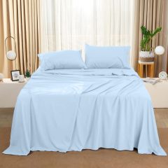 Queen Bed Sheets Set - 4 Piece Bedding - Brushed Microfiber - Shrinkage and Fade Resistant - Easy Care (Queen, Grey)
