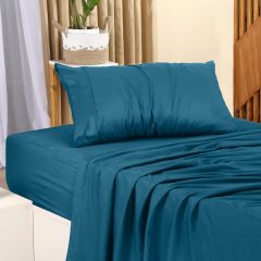 Queen Bed Sheets Set - 4 Piece Bedding - Brushed Microfiber - Shrinkage and Fade Resistant - Easy Care (Queen, Grey)