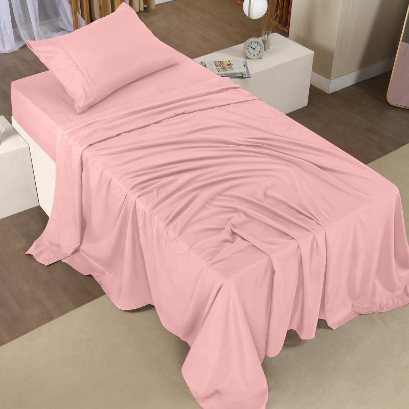 Queen Bed Sheets Set - 4 Piece Bedding - Brushed Microfiber - Shrinkage and Fade Resistant - Easy Care (Queen, Grey)