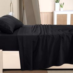 Queen Bed Sheets Set - 4 Piece Bedding - Brushed Microfiber - Shrinkage and Fade Resistant - Easy Care (Queen, Grey)