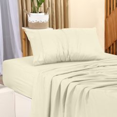 Queen Bed Sheets Set - 4 Piece Bedding - Brushed Microfiber - Shrinkage and Fade Resistant - Easy Care (Queen, Grey)