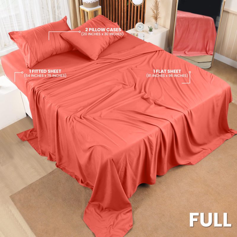 Queen Bed Sheets Set - 4 Piece Bedding - Brushed Microfiber - Shrinkage and Fade Resistant - Easy Care (Queen, Grey)